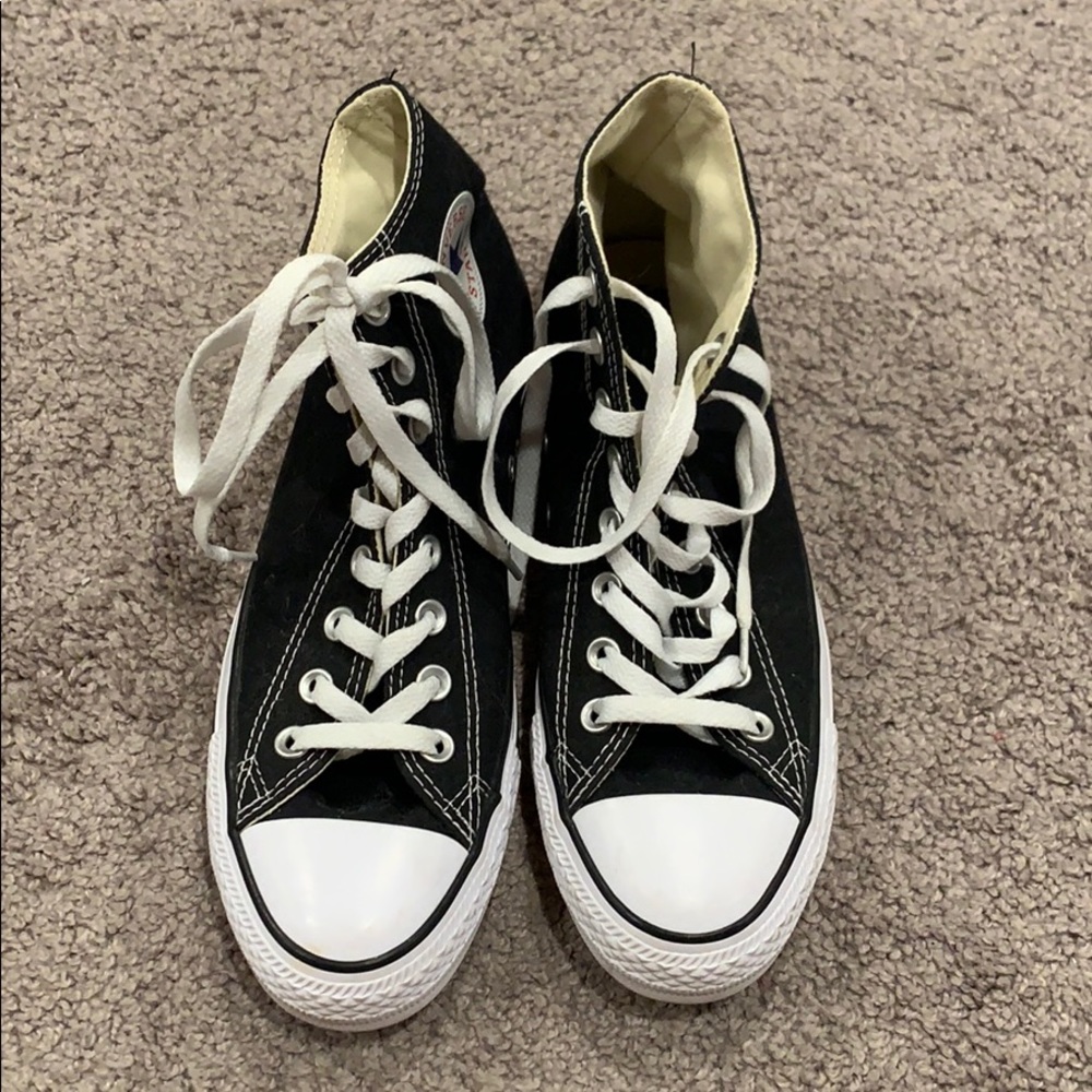 Women’s Black High Top Converse